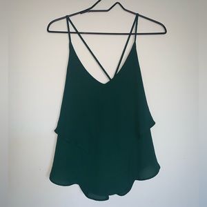 Chiffon Layered Spaghetti Strap Top